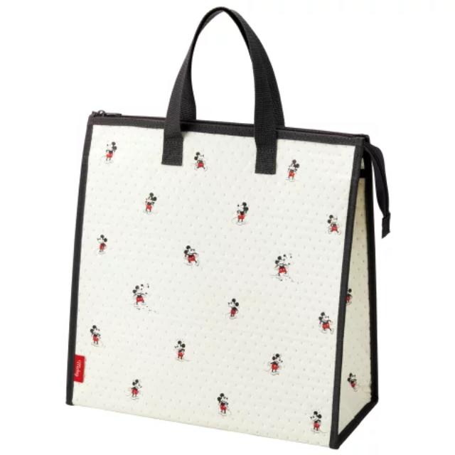小禮堂 Skater 迪士尼 米奇 方形不織布保冷便當袋 FBC3 (滿版動作款)