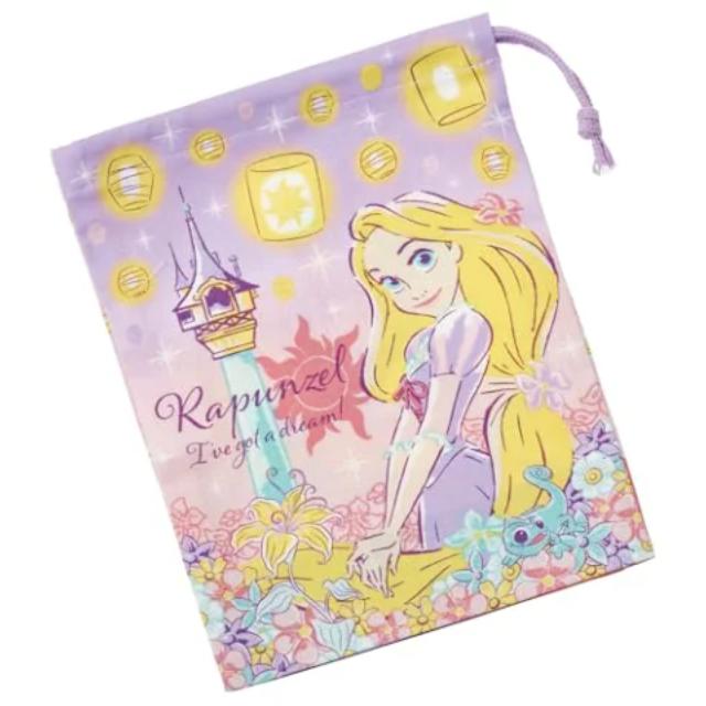 小禮堂 Skater 迪士尼 長髮公主 束口收納袋 KB63 (紫天燈款)