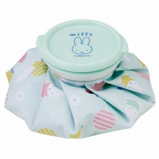 小禮堂 Skater 米飛兔 尼龍圓筒冰敷袋 S ICB1 (淺藍綠款)