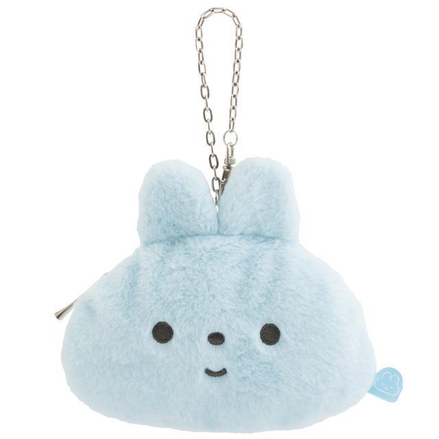 小禮堂 San-X 健忘兔 絨毛造型零錢包吊飾 (大臉款)