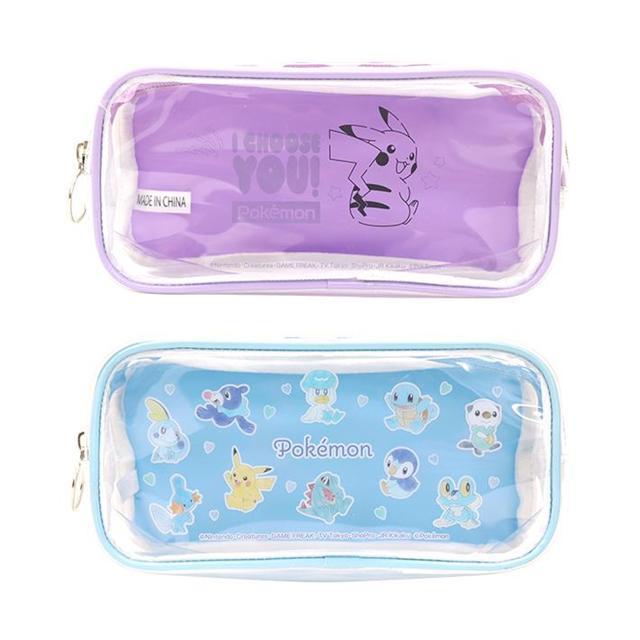 小禮堂 寶可夢 PVC透明方形筆袋