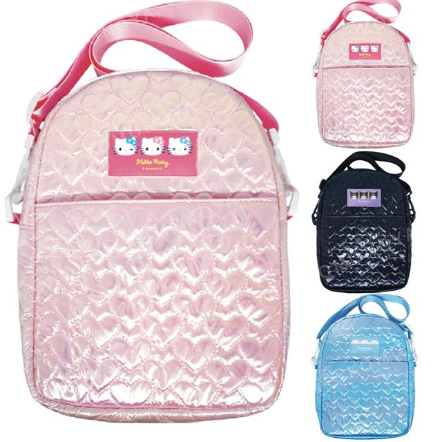 小禮堂 Sanrio 三麗鷗 絎縫保冷斜背包 (表情款) Kitty 大耳狗 酷洛米