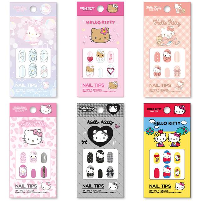 小禮堂 Sanrio 三麗鷗 Hello Kitty 造型黏貼甲 (24枚入)