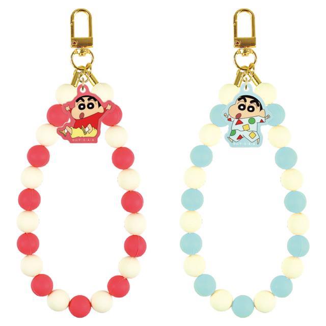 小禮堂 蠟筆小新 串珠吊飾鑰匙圈 (動作款)