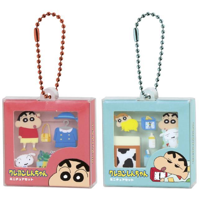 小禮堂 蠟筆小新 壓克力吊飾鑰匙圈 (包裝款)