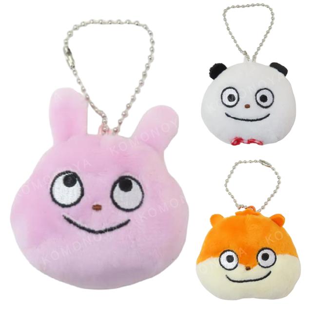 小禮堂 西村裕二 絨毛玩偶別針吊飾 (大頭款) 戀愛兔 開心熊貓 小老鼠