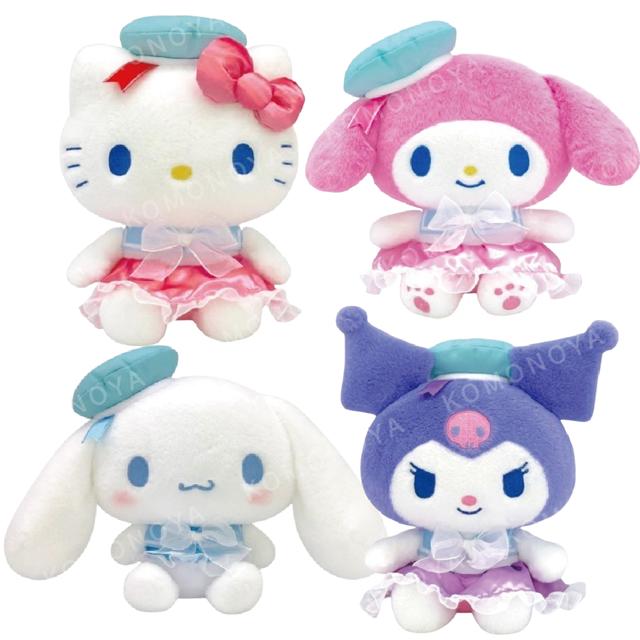 小禮堂 Sanrio 三麗鷗 絨毛玩偶娃娃 (緞帶水手服) Kitty 美樂蒂 酷洛米 大耳狗