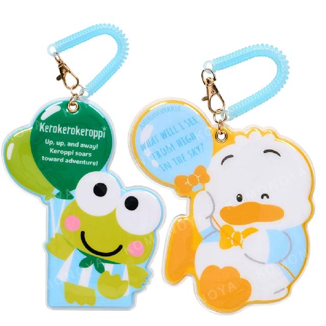 小禮堂 Sanrio 三麗鷗 PVC造型彈簧卡套 (蛙鴨蛙鴨蛙 汽球) 大眼蛙 貝克鴨