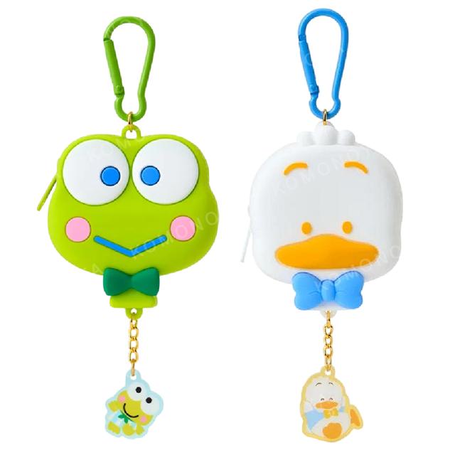 小禮堂 Sanrio 三麗鷗 矽膠造型零錢包吊飾 (蛙鴨蛙鴨蛙 汽球) 大眼蛙 貝克鴨