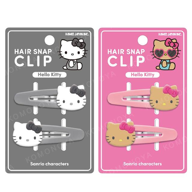 小禮堂 Sanrio 三麗鷗 Hello Kitty 造型鐵髮夾2入組 (夏威夷戲水)