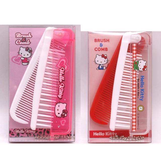 小禮堂 Sanrio 三麗鷗 Hello Kitty 兩用折疊梳