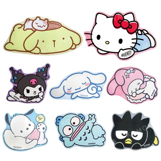 小禮堂 Sanrio 三麗鷗 造型軟式吸水腳踏墊 (趴姿款) Kitty 美樂蒂 大耳狗 布丁狗 帕恰狗