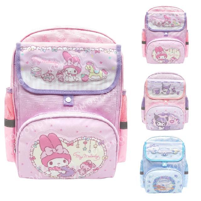小禮堂 Sanrio 三麗鷗 多口袋尼龍後背包 (好友款) 酷洛米 美樂蒂 大耳狗