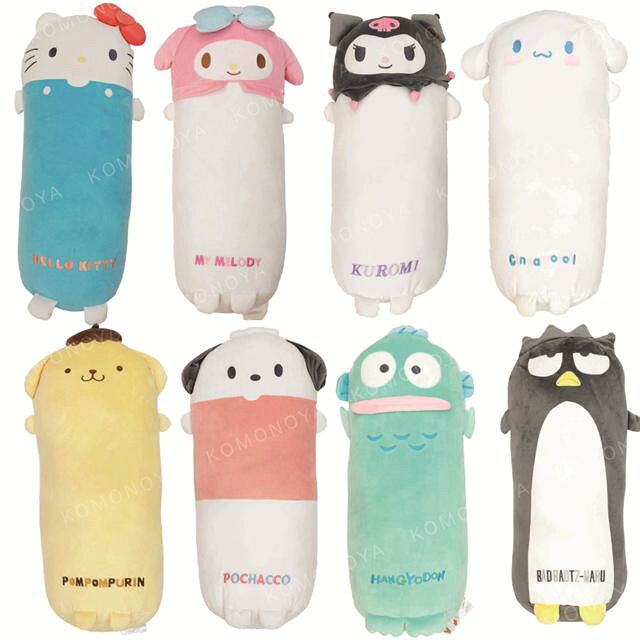 小禮堂 Sanrio 三麗鷗 絨毛玩偶抱枕 (長型款) Kitty 美樂蒂 大耳狗 酷洛米 帕恰狗