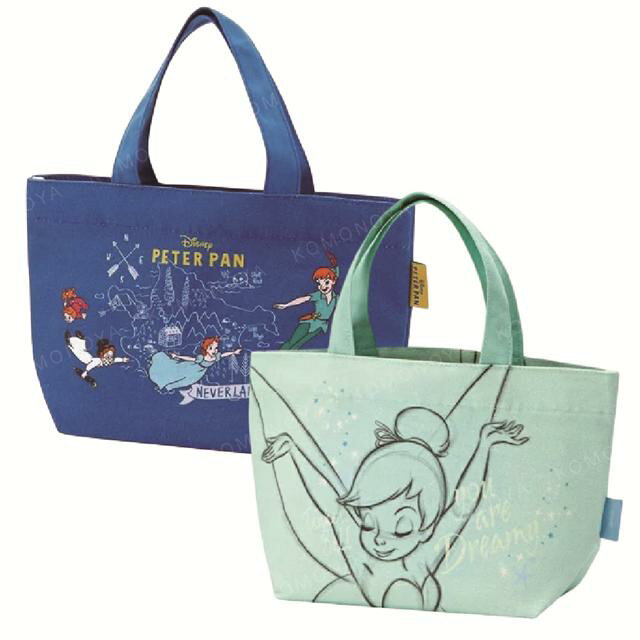 小禮堂 Skater 迪士尼 棉質手提午餐袋 (YEB1N) 彼得潘 小叮噹
