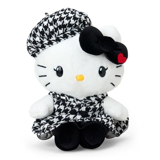 小禮堂 Sanrio 三麗鷗 Hello Kitty 絨毛玩偶娃娃 (2025千鳥紋生日派對)