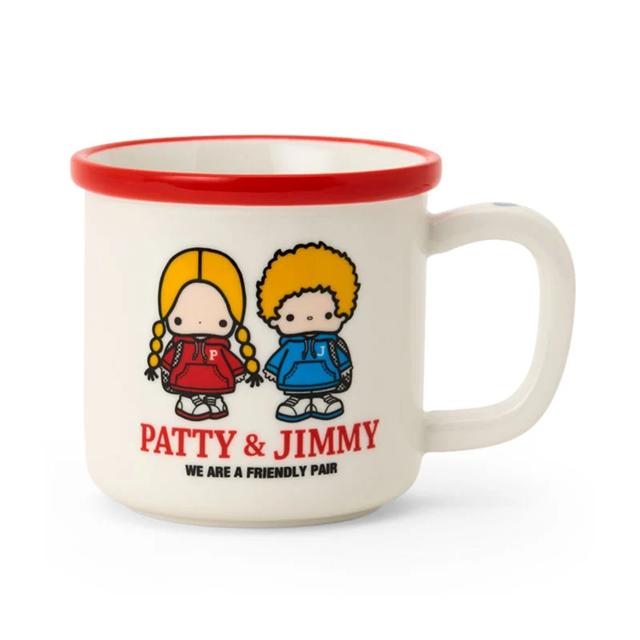 小禮堂 Sanrio 三麗鷗 Patty & Jimmy 陶瓷馬克杯 260ml (復古雙人組)