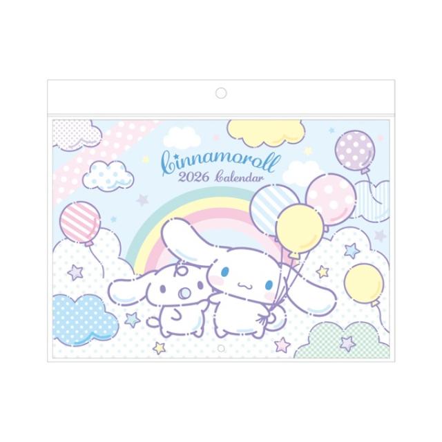 小禮堂 Sanrio 三麗鷗 大耳狗 2026 B5橫式壁掛曆(銅板小物)