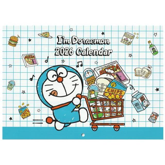 小禮堂 哆啦A夢 2026 B5橫式壁掛曆(銅板小物)