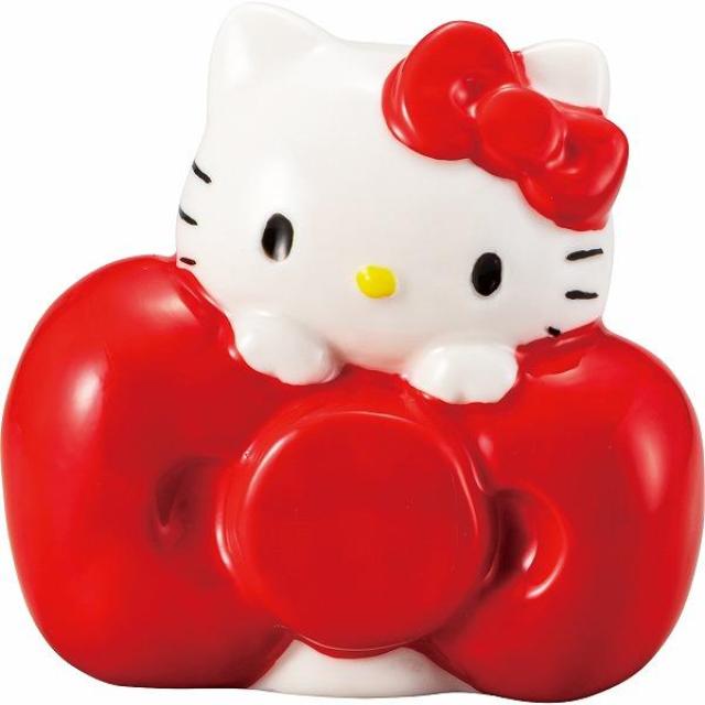 小禮堂 Sanrio 三麗鷗 Hello Kitty 陶瓷造型存錢筒 (蝴蝶結款)