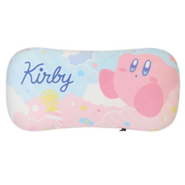 小禮堂 星之卡比 長型絨布靠枕 43cm (藍粉款)