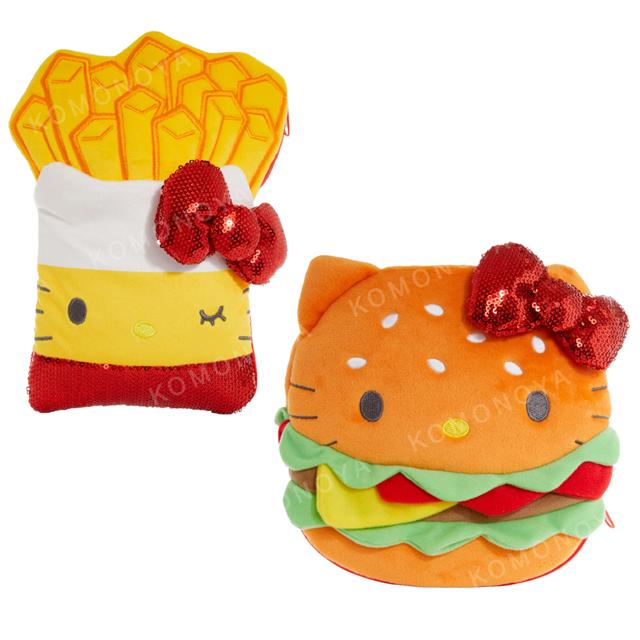 小禮堂 Sanrio 三麗鷗 Hello Kitty 絨毛造型化妝包 (速食餐廳系列)