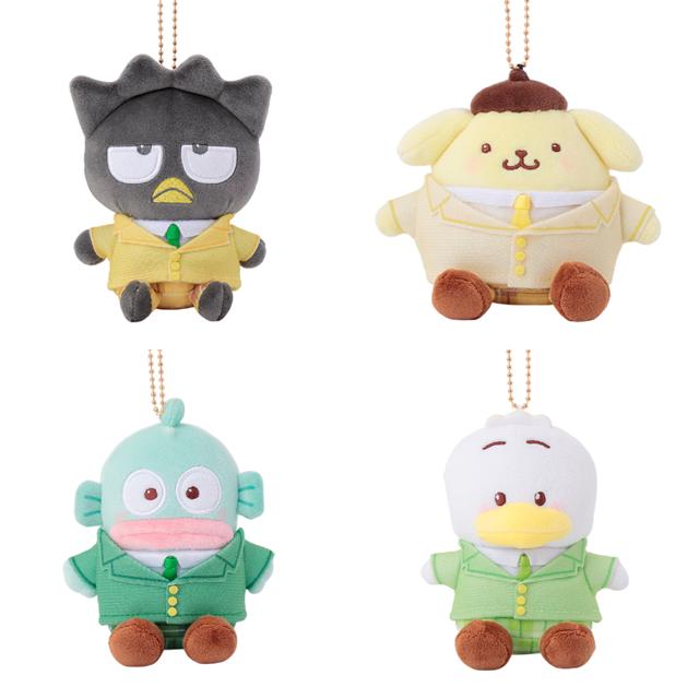 小禮堂 Sanrio 三麗鷗 絨毛玩偶吊飾 (制服款) Kitty 美樂蒂 大耳狗 雙子星｜療癒選物 2