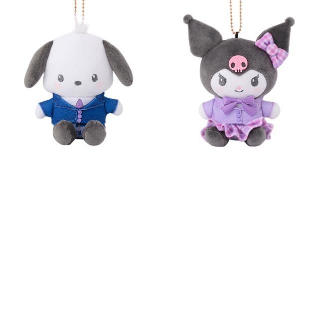 小禮堂 Sanrio 三麗鷗 絨毛玩偶吊飾 (制服款) Kitty 美樂蒂 大耳狗 雙子星｜療癒選物 4