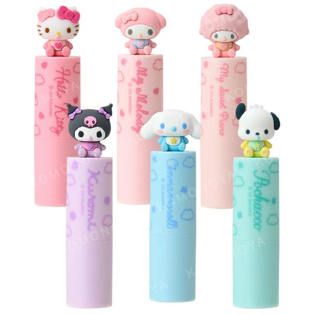 小禮堂 Sanrio 三麗鷗 造型蓋保濕護唇膏 4g (嬰兒款) Kitty 美樂蒂 大耳狗