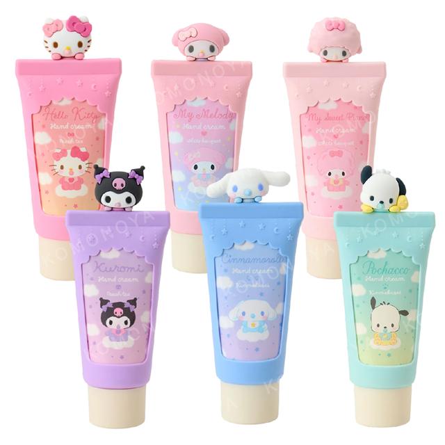 小禮堂 Sanrio 三麗鷗 造型蓋保濕護手霜 30g (嬰兒款) Kitty 美樂蒂 大耳狗