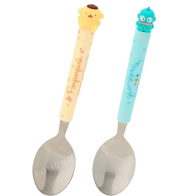 小禮堂 Sanrio 三麗鷗 造型不鏽鋼湯匙 (坐姿款) 布丁狗 人魚漢頓