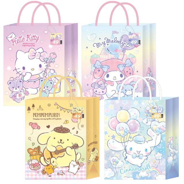 小禮堂 Sanrio 三麗鷗 大款方形手提紙袋 Kitty 美樂蒂 大耳狗 布丁狗
