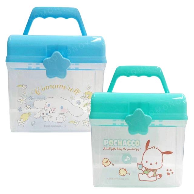 小禮堂 Sanrio 三麗鷗 透明方型手提盒 (星星扣款) 大耳狗 酷洛米