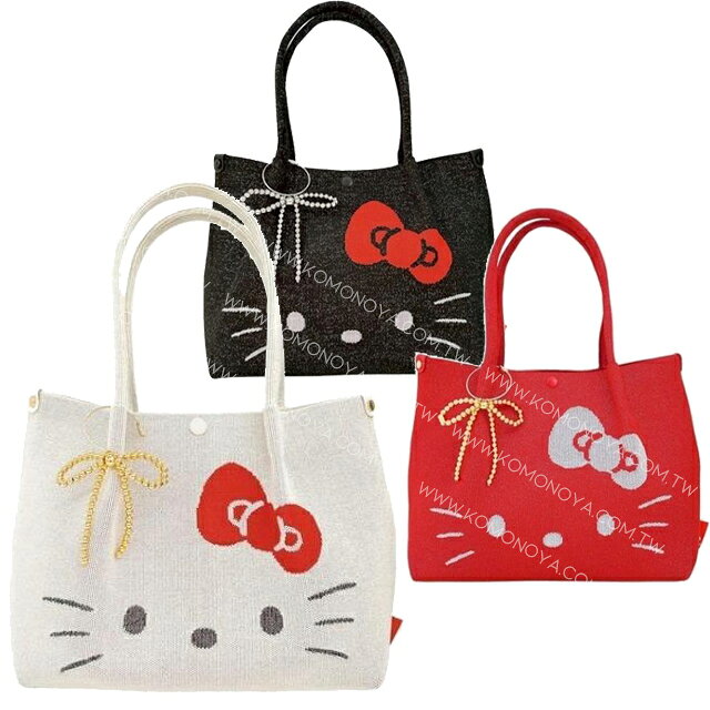 小禮堂 Sanrio 三麗鷗 Hello Kitty 手提肩背兩用包 (大臉款)