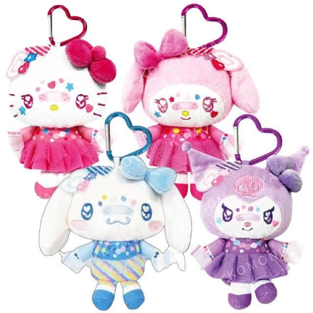 小禮堂 Sanrio 三麗鷗 絨毛玩偶零錢包吊飾 (Y2K裝扮款) Kitty 美樂蒂 大耳狗 酷洛米
