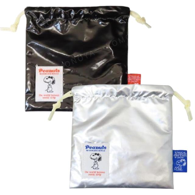 小禮堂 史努比 束口袋 (金屬風款)