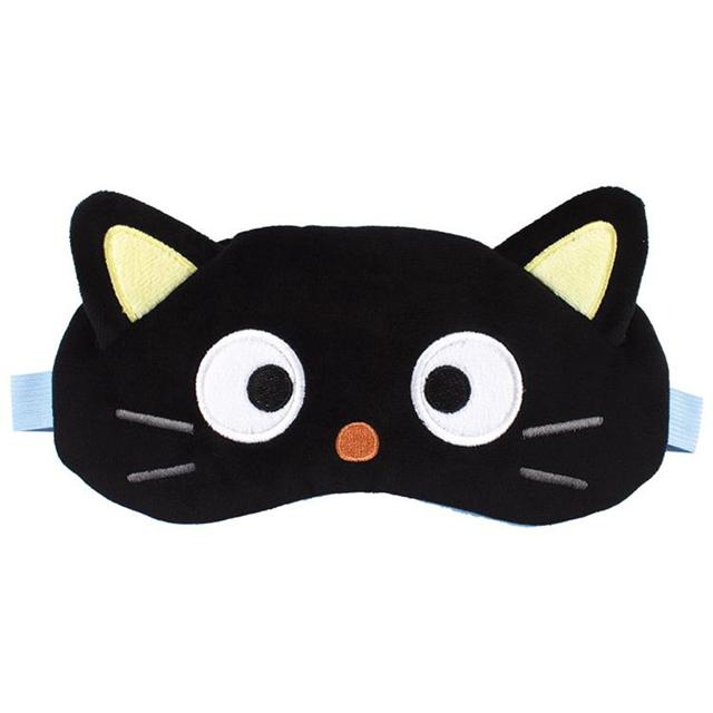 小禮堂 Sanrio 三麗鷗 巧克貓 絨毛造型眼罩 (大臉款)