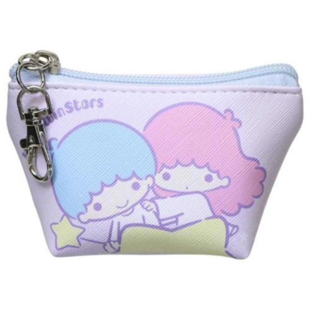 小禮堂 Sanrio 三麗鷗 雙子星 三角收納包附扣環 (搭肩款)