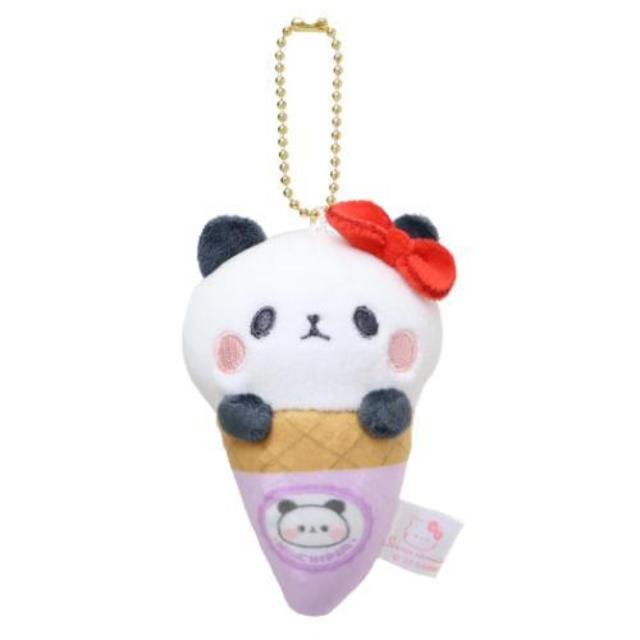 小禮堂 Sanrio 三麗鷗 Hello Kitty x 麻糬熊貓 絨毛玩偶吊飾 (甜筒款)