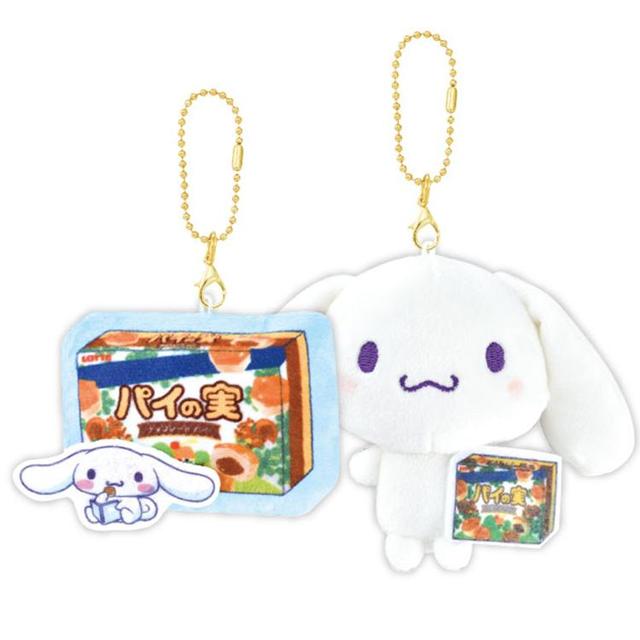 小禮堂 Sanrio 三麗鷗 x 樂天 大耳狗 絨布磁鐵雙吊飾