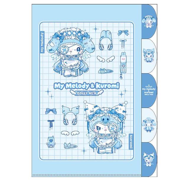 小禮堂 Sanrio 三麗鷗 x Dolly Mix A4 5層分類資料夾 (機械天使)