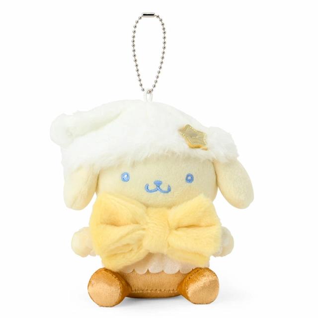 小禮堂 Sanrio 三麗鷗 布丁狗 絨毛玩偶吊飾 (冬日星星亮晶晶)
