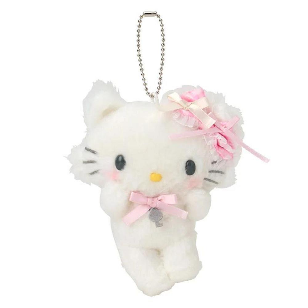 小禮堂 Sanrio 三麗鷗 Charmmy Kitty 絨毛玩偶吊飾 (格紋緞帶)