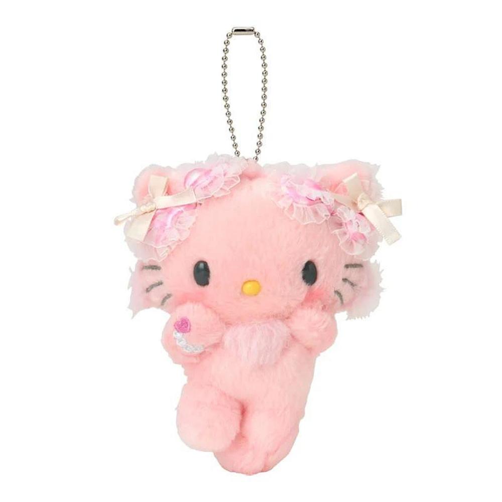 小禮堂 Sanrio 三麗鷗 Honey Cute 絨毛玩偶吊飾 (格紋緞帶)