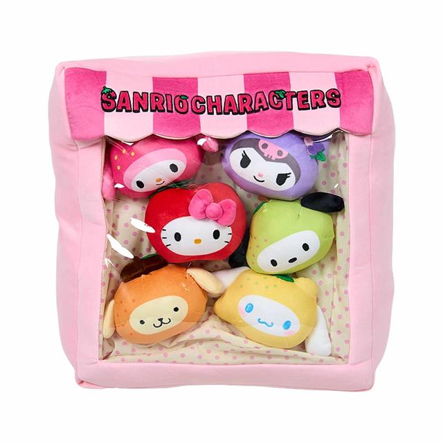 小禮堂 Sanrio 三麗鷗 絨毛視窗抱枕附玩偶 (302水果吧)