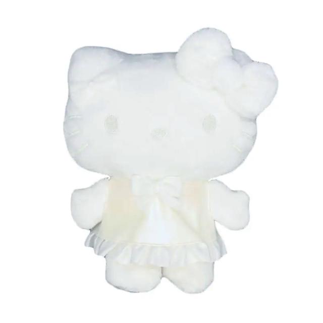 小禮堂 Sanrio 三麗鷗 Hello Kitty 絨毛玩偶娃娃 (純白蝴蝶結款)
