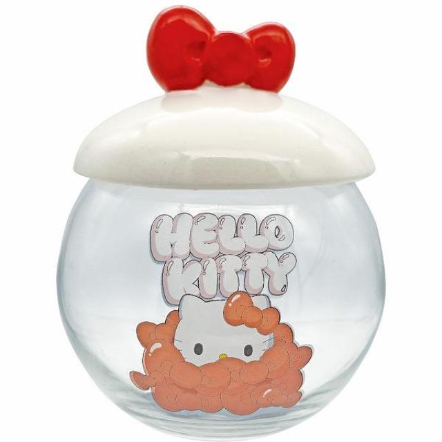 小禮堂 Sanrio 三麗鷗 造型玻璃罐 (蝴蝶結款)