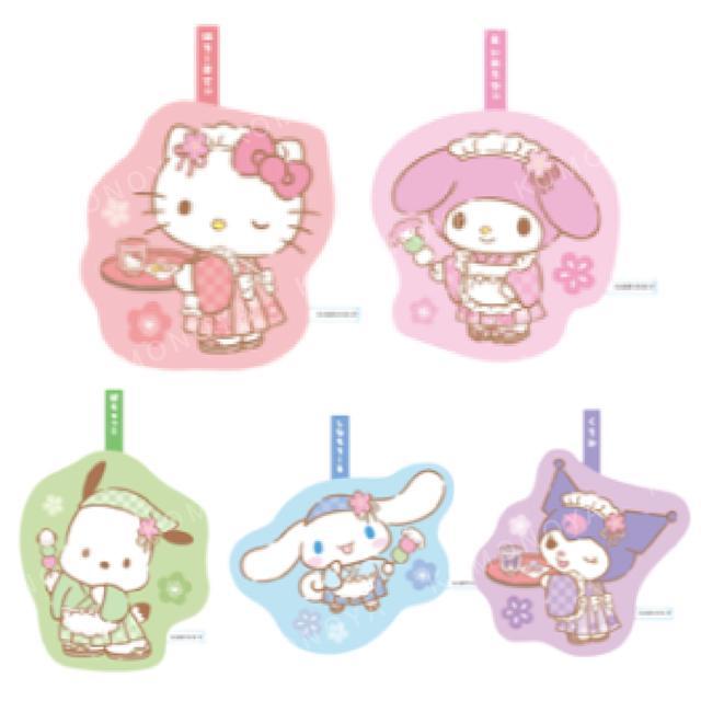 小禮堂 Sanrio 三麗鷗 造型擦手巾 (昭和喫茶店) Kitty 美樂蒂 酷洛米 大耳狗