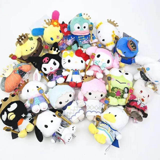 小禮堂 Sanrio 三麗鷗 絨毛玩偶吊飾娃娃 (草莓國王) Kitty 美樂蒂 酷洛米 布丁狗 大耳狗