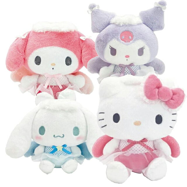 小禮堂 Sanrio 三麗鷗 絨毛玩偶娃娃 (天使芭蕾) Kitty 美樂蒂 酷洛米 大耳狗